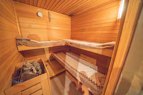 Sauna im Wellnessbereich