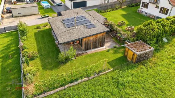 Drohnenaufnahme Gartenansicht